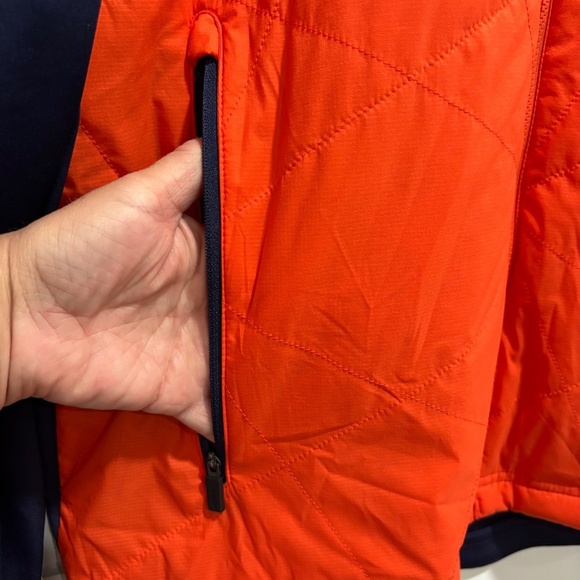 KJUS men's Retention golf jacket MG15-908 Navy and Orange colour size L - Picture 10 of 16